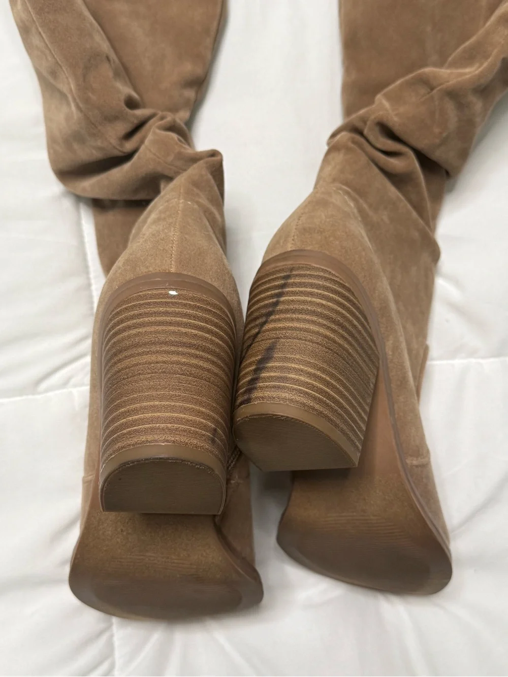 Women’s Tall Slouch Suede Boots - Taupe